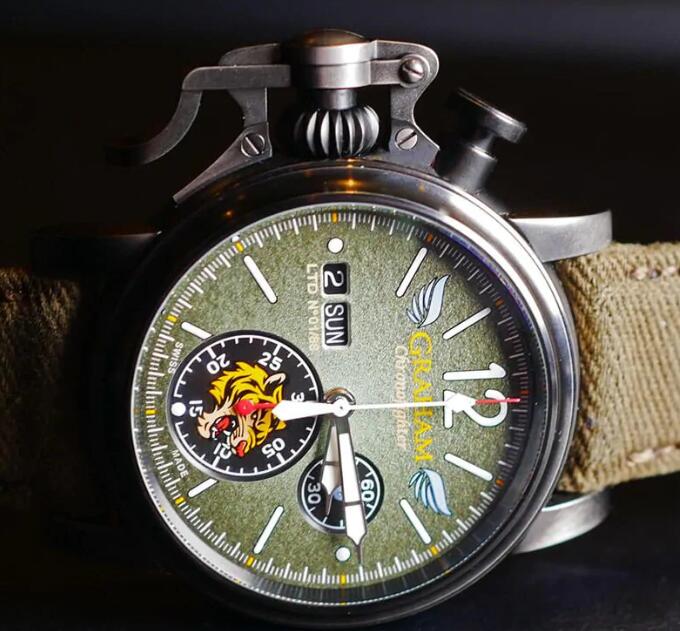 Graham Chronofighter Vintage Aircraft 2CVAV.G03A Replica Watch